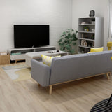 NNEDSZ 3-Seater Light Grey Foldable Sofa Bed