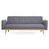 NNEDSZ 3-Seater Light Grey Foldable Sofa Bed