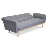 NNEDSZ 3-Seater Light Grey Foldable Sofa Bed