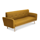 NNEDSZ 3-Seater Yellow Foldable Sofa Bed