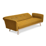 NNEDSZ 3-Seater Yellow Foldable Sofa Bed