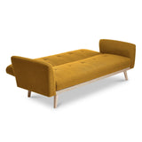 NNEDSZ 3-Seater Yellow Foldable Sofa Bed