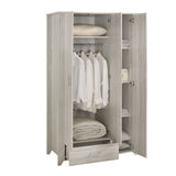 NNEDSZ 3 Door Wardrobe Bedroom Storage Cabinet Closet