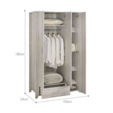 NNEDSZ 3 Door Wardrobe Bedroom Storage Cabinet Closet