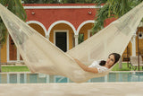 NNEDSZ Legacy Single Size Cotton Mexican Hammock in Cream Colour