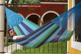 NNEDSZ Legacy Single Size Cotton Mexican Hammock in Oceanica Colour