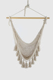 NNEDSZ DeHammock Swing Chair in Plain Cream