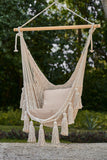 NNEDSZ DeHammock Swing Chair in Plain Cream