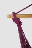 NNEDSZ DeExtra Large Mexican Hammock Chair in Outdoor Cotton Colour Maroon