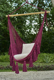 NNEDSZ DeExtra Large Mexican Hammock Chair in Outdoor Cotton Colour Maroon