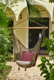 NNEDSZ Legacy Extra Large Outdoor Cotton Mexican Hammock Chair in Cedar Colour