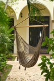 NNEDSZ Legacy Extra Large Outdoor Cotton Mexican Hammock Chair in Cedar Colour