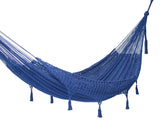 NNEDSZ Legacy King Size DeOutdoor Cotton Mexican Hammock in Blue Colour