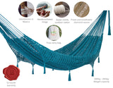 NNEDSZ Legacy King Size DeOutdoor Cotton Mexican Hammock in Bondi Colour