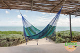 NNEDSZ Legacy King Size DeOutdoor Cotton Mexican Hammock in Caribe Colour