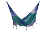 NNEDSZ Legacy King Size DeOutdoor Cotton Mexican Hammock in Caribe Colour