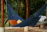 NNEDSZ Legacy King Size Outdoor Cotton Mexican Hammock in Blue Colour