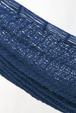 NNEDSZ Legacy King Size Outdoor Cotton Mexican Hammock in Blue Colour