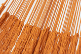 NNEDSZ Legacy King Size Outdoor Cotton Mexican Hammock in Orange  Colour