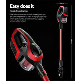 NNEDSZ Stick Vacuum Cleaner - Black and Red