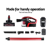 NNEDSZ Stick Vacuum Cleaner - Black and Red