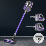 NNEDSZ 150W Stick Handstick Handheld Cordless Vacuum Cleaner 2-Speed with Headlight Purple
