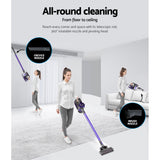 NNEDSZ Handheld Vacuum Cleaner Stick Cordless Car Vacuum 2-Speed HEPA Filter