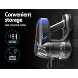 NNEDSZ Handheld Vacuum Cleaner Cordless Stick Handstick Vac Bagless 2-Speed Headlight Red