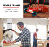 NNEMB Mobile Dust Collector Cyclone Extraction System-for Home Woodworking Workshop