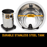 NNEMB 30L Wet and Dry Vacuum Cleaner Blower Bagless 2000W Drywall Vac