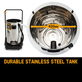 NNEMB 100L Wet and Dry Vacuum Cleaner Bagless Commercial Grade Drywall Vac