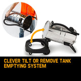 NNEMB 60L 2000W Stainless Steel Wet and Dry Vacuum