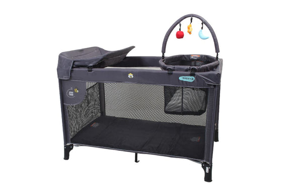 NNEKG VeeBee Sierra Portacot Charcoal