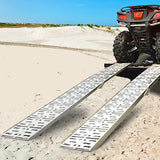 NNEMB Pair of 2.3m Aluminium Loading Ramps-1360kg capacity