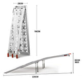 NNEMB Pair of 2.3m Aluminium Loading Ramps-1360kg capacity