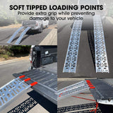 NNEMB 2.3m Aluminium Loading Ramps-680kg Rated-for Trailer ATV Quad Bike Buggy-2 Pieces