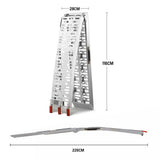 NNEMB 2.3m Aluminium Loading Ramps-680kg Rated-for Trailer ATV Quad Bike Buggy-2 Pieces