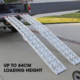 NNEMB 2.3m Aluminium Loading Ramps-680kg Rated-for Trailer ATV Quad Bike Buggy-2 Pieces