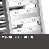 NNEMB 1.8m Aluminium Folding Loading Traction Ramp-200kg capacity