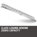 NNEMB 1.8m Aluminium Folding Loading Traction Ramp-200kg capacity