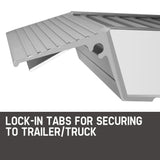 NNEMB Pair of 1.6m Aluminium Loading Ramps-4050kg capacity