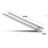 NNEMB Pair of 3.2m Aluminium Loading Ramps-1820kg Capacity