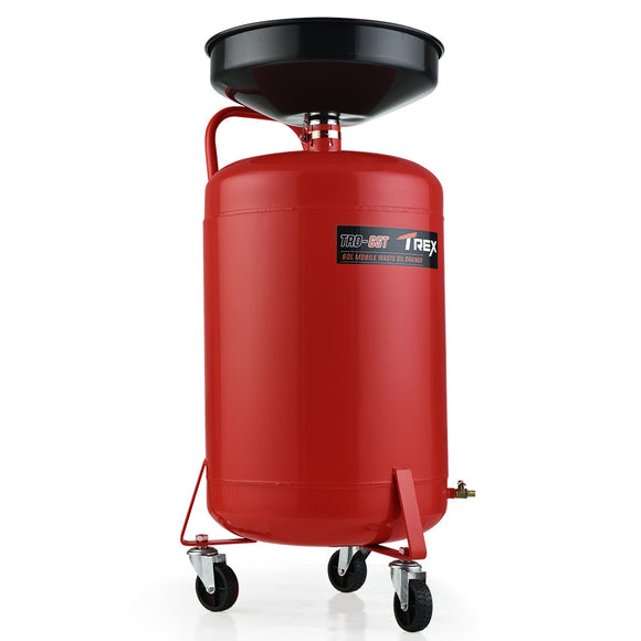 NNEMB 60L Mobile Waste Oil Drainer Tank-Telescopic-for Car Engine-Workshop