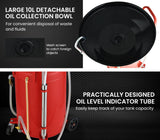 NNEMB 80L Mobile Waste Oil Drainer Tank-Pneumatic-Telescopic-Extractor Probes-Workshop