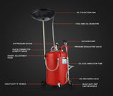 NNEMB 80L Mobile Waste Oil Drainer Tank-Pneumatic-Telescopic-Extractor Probes-Workshop