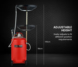NNEMB 80L Mobile Waste Oil Drainer Tank-Pneumatic-Telescopic-Extractor Probes-Workshop