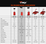 NNEMB 80L Mobile Waste Oil Drainer-Telescopic-with Air Compressor Fitting-for Workshop