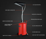 NNEMB 80L Mobile Waste Oil Drainer-Telescopic-with Air Compressor Fitting-for Workshop