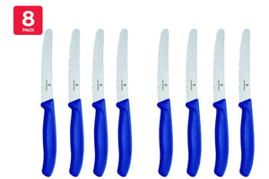 NNEKG Victorinox 11cm 8 Piece Steak Knives Set Blue