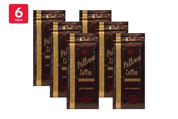 NNEKG Vittoria Italian Ground Coffee 500g 6 Pack
